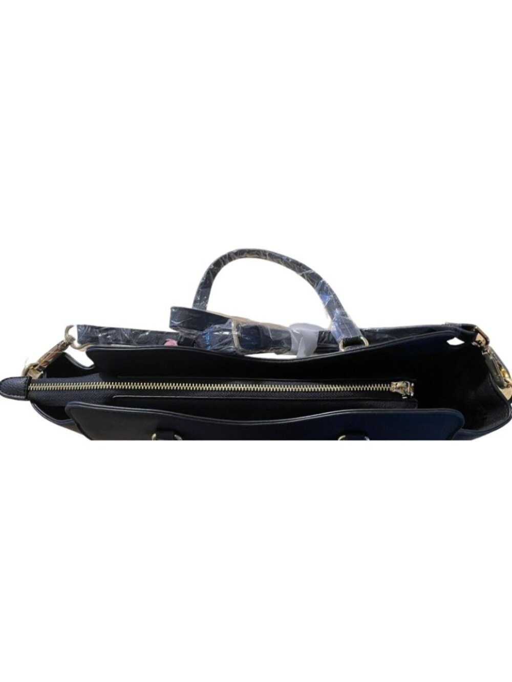 Steve Madden Satchel Crossbody Bwellie Handbag With Floral Scarf Black - Picture 5 of 16